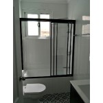 Australia Custom Made Framed Wall to Wall Shower Screen (1300-1400)W*1900H